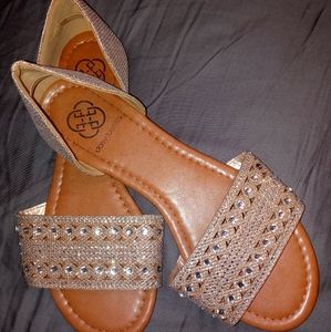 Daisy Fuentes jeweled flat